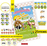 Kit imprimible La granja de Zenon