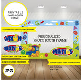 Bob el tren marco para foto, marco de foto para imprimir, fondos de fiestas infantiles, JPG 36 x 24 pulgadas, 91 x 61 cm