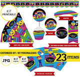 Kit imprimible de la ciudad de Charlie Colorforms / Negro