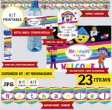 Kit imprimible de la ciudad de Charlie Colorforms / Blanco