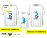 Charlie colorforms, sublimación de camisetas