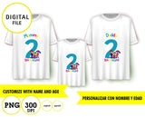 Charlie colorforms, sublimación de camisetas