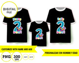 Charlie colorforms, sublimación de camisetas