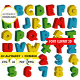 Clipart del alfabeto imprimible inspirado en Super Mario