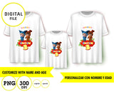 Dave y Ava, sublimación de camisetas