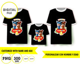 Dave y Ava, sublimación de camisetas