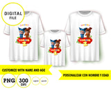 Dave y Ava, sublimación de camisetas