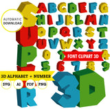 Clipart del alfabeto imprimible inspirado en Super Mario
