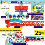 Kit imprimible de bebé superhéroe