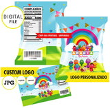 Bichikids, bolsas de patatas fritas de Bichikids, Archivos JPG en 300 dpi, alta calidad de imagen, archivo imprimible