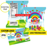 Bichikids, bolsas de patatas fritas de Bichikids, Archivos JPG en 300 dpi, alta calidad de imagen, archivo imprimible