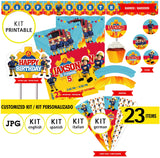 Sam el bombero, kit imprimible