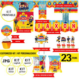 Sam el bombero, kit imprimible