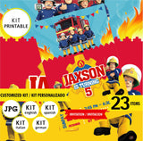 Sam el bombero, kit imprimible