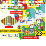 Bloques numéricos, kit imprimible