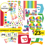 Bloques numéricos, kit imprimible