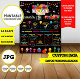 Bichikids, cartel de pizarra