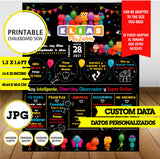 Bichikids, cartel de pizarra