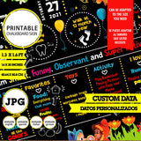 Dave y Ava, cartel de pizarra