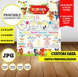 Dave y Ava, cartel de pizarra