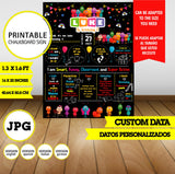 Bichikids, cartel de pizarra