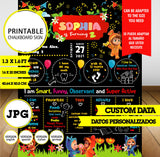 Dave y Ava, cartel de pizarra