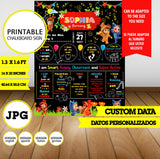 Dave y Ava, cartel de pizarra