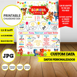 Dave y Ava, cartel de pizarra