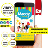 Invitación animada de cumpleaños de Cleo y Cuquín (video) – Invitación personalizada