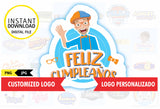 Blippi, adorno imprimible para tarta