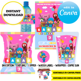 Pocoyo, editable template, CANVA