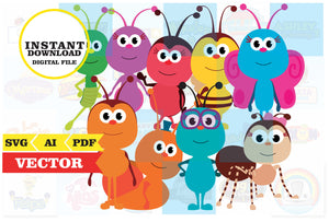 Bichikids, images clipart SVG, AI, PDF