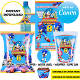 Sonic, Canva Templates (Chip Bags, Labels & More)