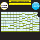 Kansas maps, element frame, USA state, drag and drop in canva