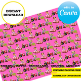 Mickey Farm, editable template, Canva editable instant digital download, chip bag, topper, label