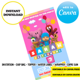Pocoyo, editable template, CANVA