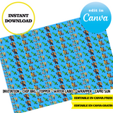 Minecraft, editable template, CANVA