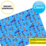 Sonic, Canva Templates (Chip Bags, Labels & More)