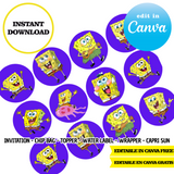 Sponge Bob – Canva Templates (Chip Bags, Labels & More)