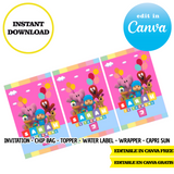 Pocoyo, editable template, CANVA