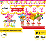 Plim plim Cielito lindo, printable kit, 21 pieces, JPG format, custom data, Plim plim  KIT printable, theme party