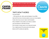 Chip bag set, frame elements, drag and drop - CANVA