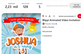 Blippi, Animated video Invitation