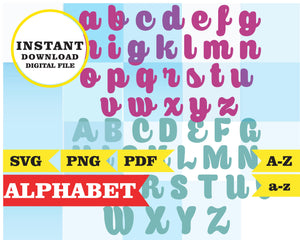 Cry-babies, 3 alphabet, PNG, SVG, PDF files