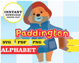 Paddington bear, clipart, PNG, SVG, PDF files