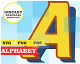 Mickey and the roadster racers alphabet, PNG, SVG, PDF files