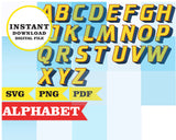 Mickey and the roadster racers alphabet, PNG, SVG, PDF files