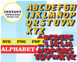 Mickey and the roadster racers alphabet, PNG, SVG, PDF files