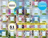 Chip bag set, frame elements, drag and drop - CANVA