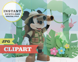 Mickey Mouse CLIPART, JPG -